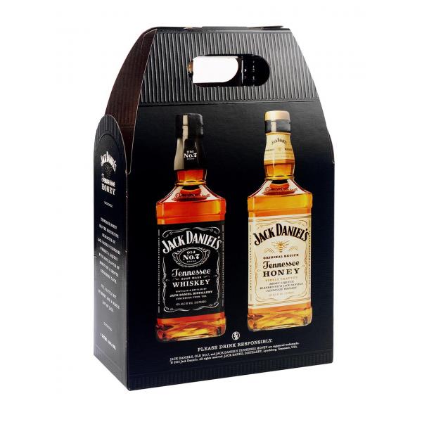 Jack Daniel s +Jack Daniel s Honey Twin Pack 40/35% 2x1L*