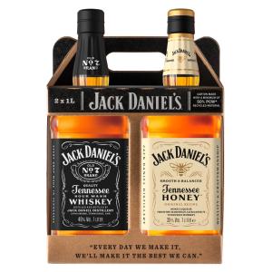 Jack Daniel s +Jack Daniel s Honey Twin Pack 40/35% 2x1L*