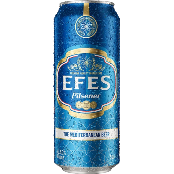 Efes Pilsener beer can 0.5L