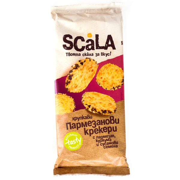 Scala Crackers Parmesan and Curcuma 100g