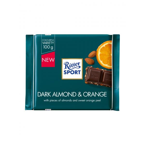 Ritter Sport Dark Almond & Orange 100g