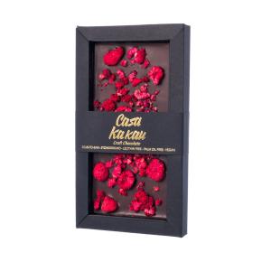 Casa Kakau craft chocolate with raspberries 70g.