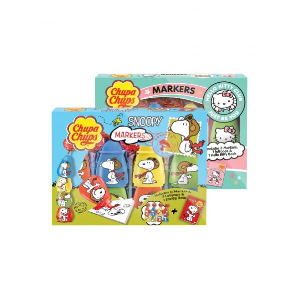 Chupa Chups Markers (Hello Kitty & Smurfs) 84g