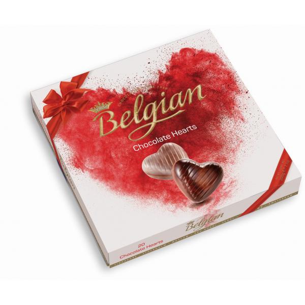 The Belgian Chocolate Hearts 200g