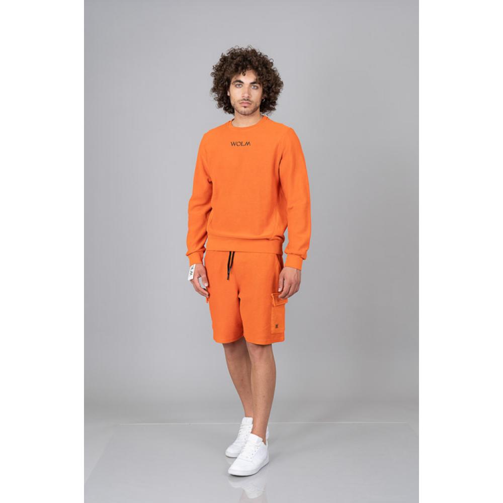 WOLM 22PEW065_23-ORANGE-S Sweatshirt