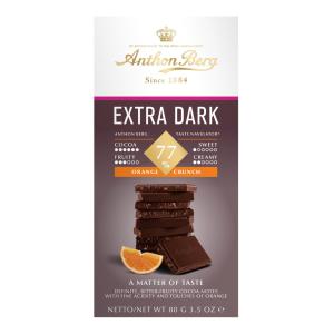 Anthon Berg Extra Dark Orange Crunch 77% 80g