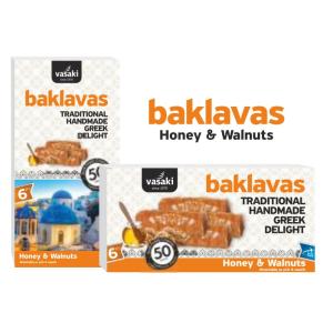 VASAKI Baklavas Honey & Walnuts 200g