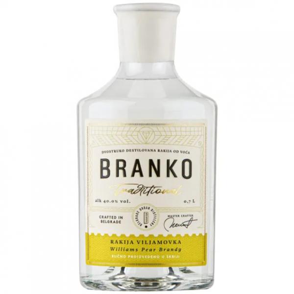 Branko Williams Pear Traditional rakia 40% 0.7 L.