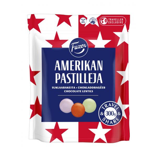 Fazer American vegan chocolate lentils 300g