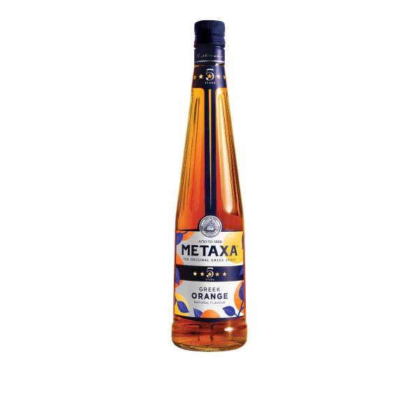 Metaxa 5* Orange Greek Brandy 38% 1L.