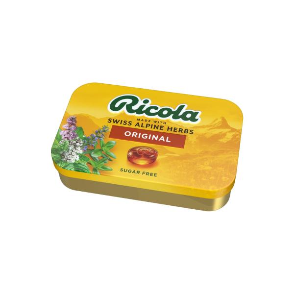 Ricola Original Herb Sugarfree Herb Drops Tin 75g Ricola Original Herb Sugarfree Herb Drops Tin 75g