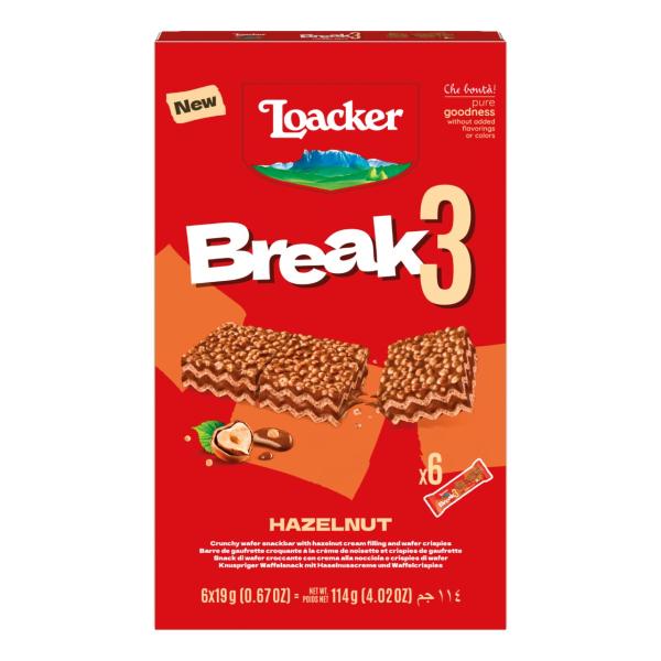 Loacker Break3 Wafer Snack 114g