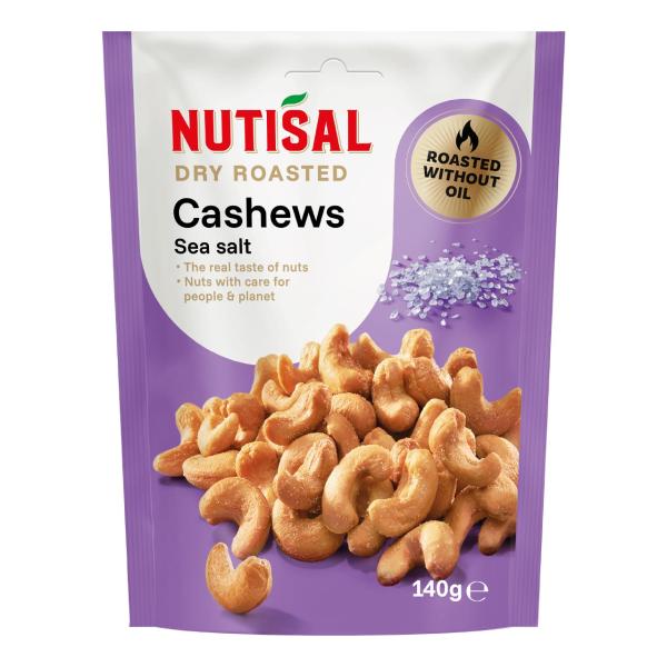 Nutisal Dry Roasted Cashew Sea Salt 140g