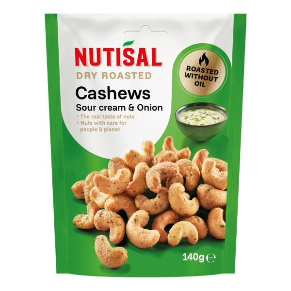 Nutisal Dry Roasted Cashew SourCreme&Onion 140g
