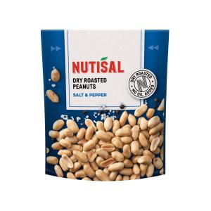 Nutisal Dry Roasted Peanuts with salt and pepper 175g