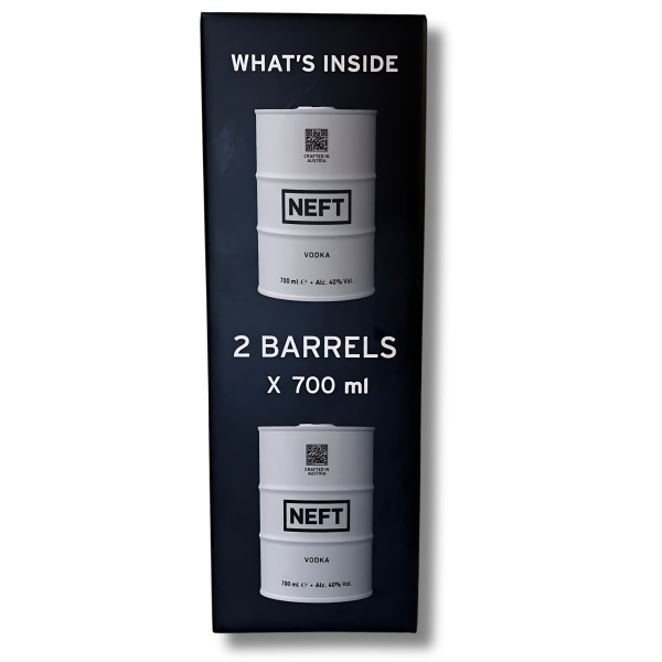 Neft Vodka Tin 40% 2 x 0.7 L Twinpack Neft Vodka Tin 40% 2 x 0.7 L Twinpack