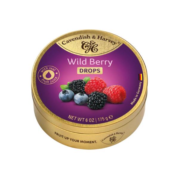 Cavendish & Harvey Wild Berry Candies Tin 175g Cavendish & Harvey Wild Berry Candies Tin 175g
